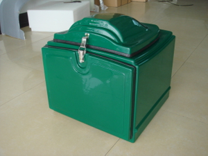 113L Green Motorcycle fiberglass delivery box