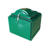 Green fiber glass food delivery box