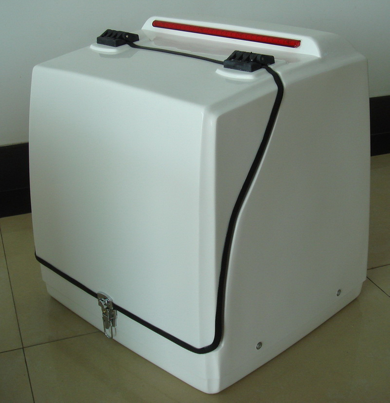 55L white Food fiberglass delivery box