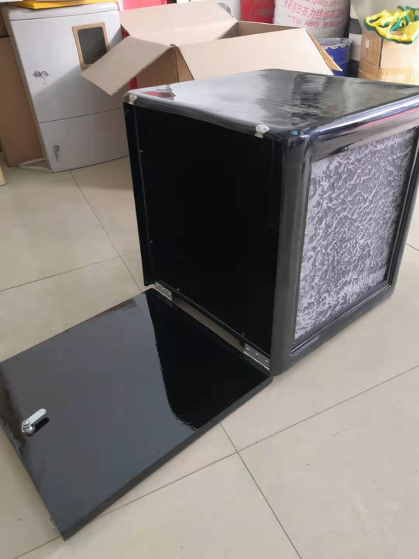 45L black Pizza fiberglass delivery box