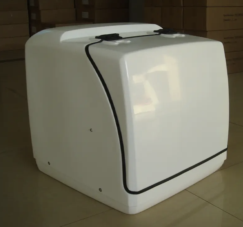 113L white Food fiberglass delivery box 